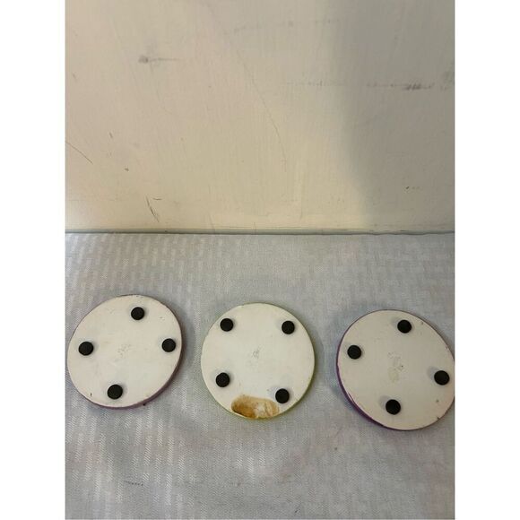 Laurel Burch Cat lady 3 coaster metal holder - Picture 4 of 6